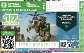 Lotería Nacional celebra a las Fuerzas Especiales con sorteo conmemorativo