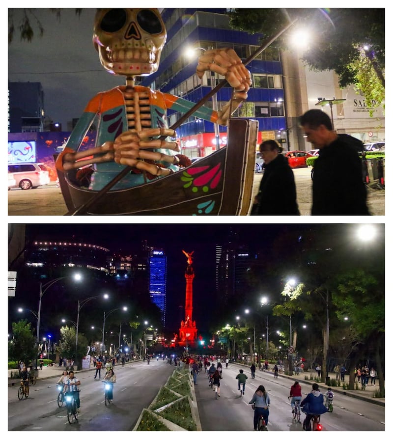 Paseo de la reforma se pinta de naranja para este Paseo Nocturno de día de muertos 2025