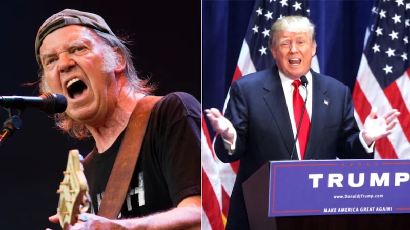 El rockero Neil Young critica a Donald Trump