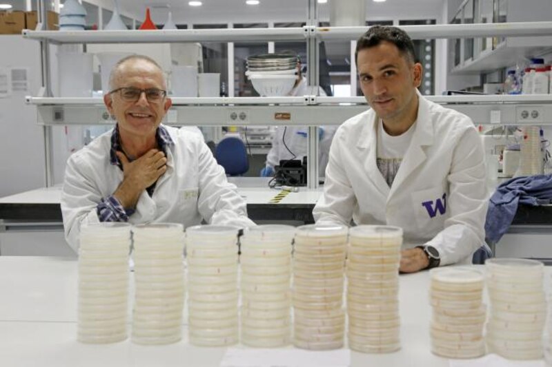 Científicos trabajando en el laboratorio