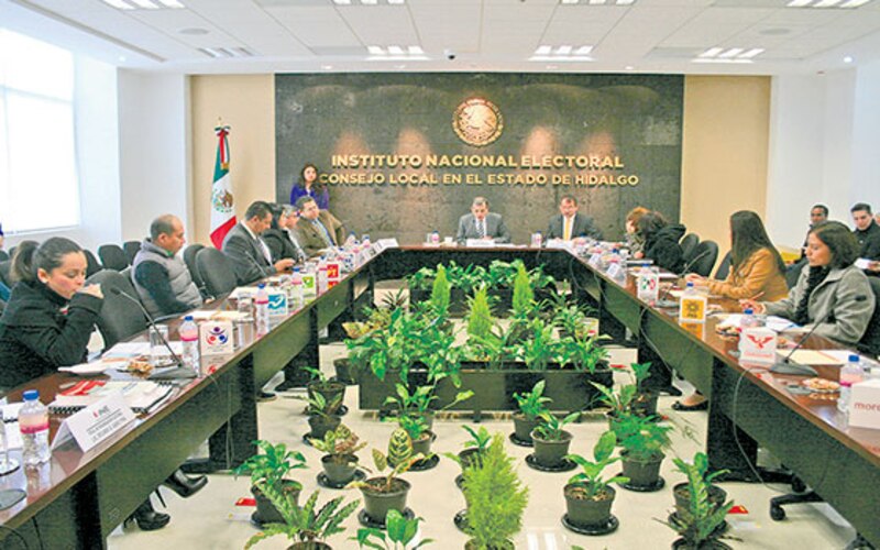Reunión del Consejo Local del Instituto Nacional Electoral en Hidalgo