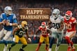 Lions-Packers y Cowboys-Chiefs: el festín de la NFL en Acción de Gracias