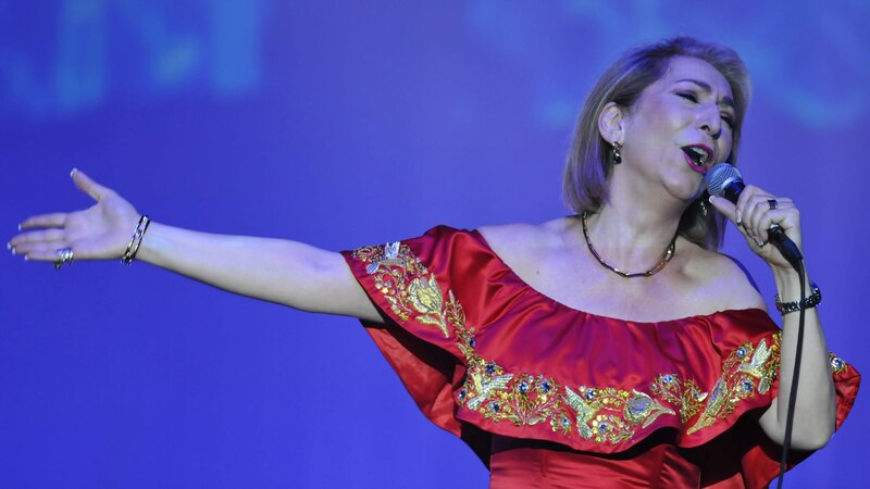 Cantante mexicana Lila Downs en concierto
