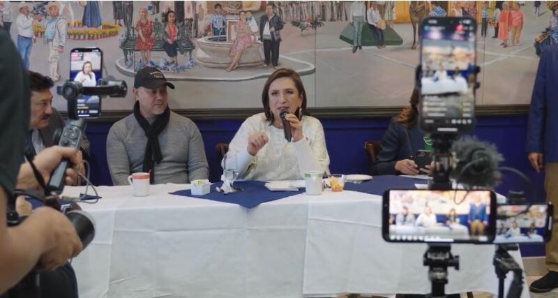 La Jefa de Gobierno, Claudia Sheinbaum, durante una conferencia de prensa.