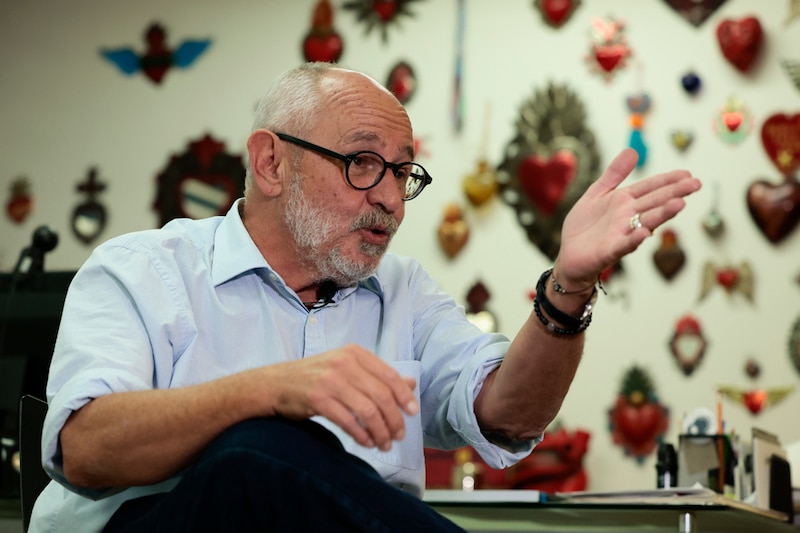 El artista plástico argentino León Ferrari, en su taller.