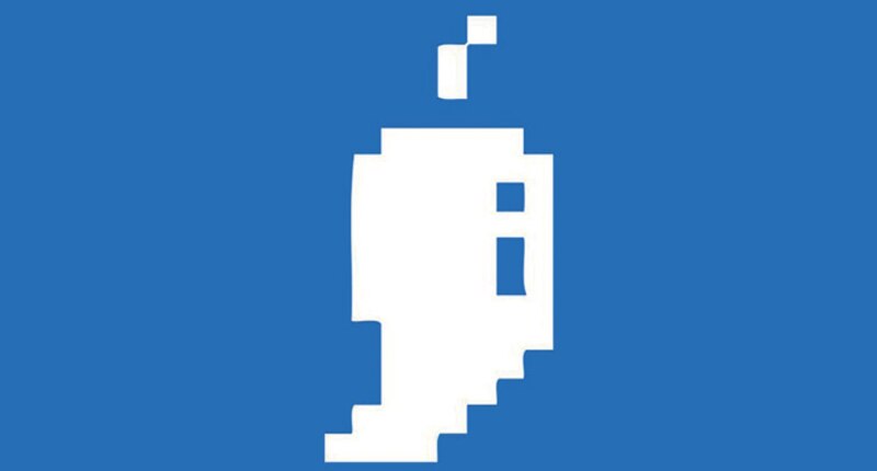 Un dibujo de un cohete espacial en 8 bits