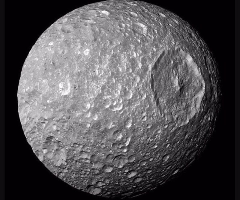 Mimas, la luna de Saturno