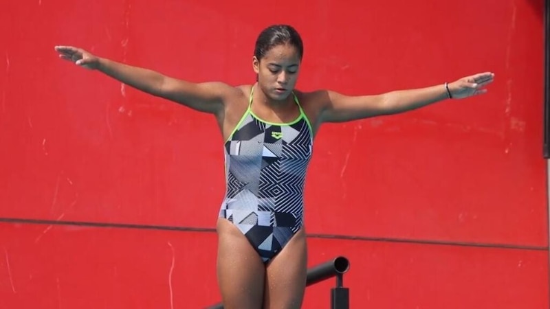 Clavadista mexicana Paola Espinosa en los Juegos Olímpicos de Londres 2012.