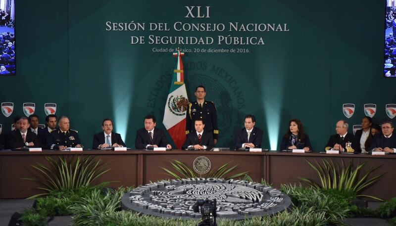 Reunión del Consejo Nacional de Seguridad Pública en México