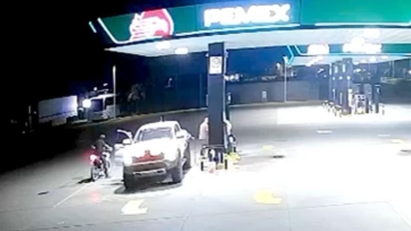 Robo en gasolinera