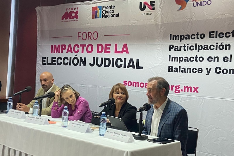 Lorenzo Córdova durante la segunda mesa del Foro “Impacto de la elección judicial”