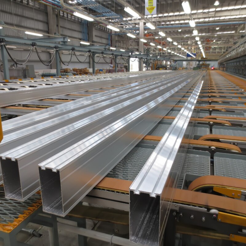 Producción de perfiles de aluminio