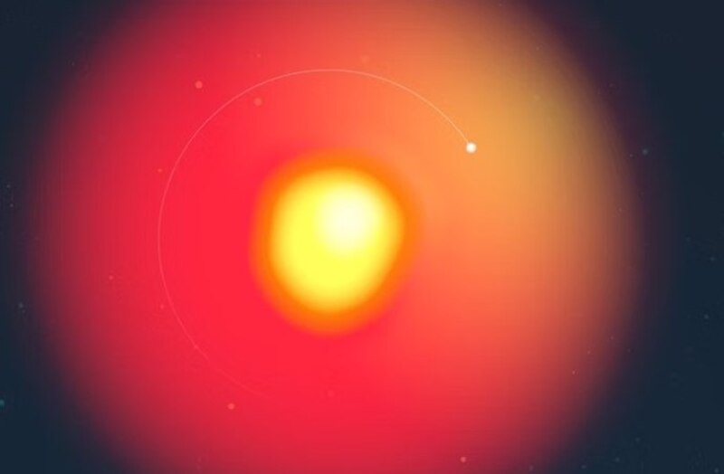 Betelgeuse es una estrella gigante roja que tiene alrededor de 100 mil veces el brillo de nuestro Sol y más de 400 millones de veces el volumen