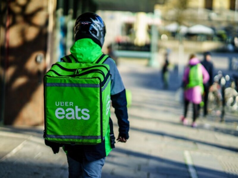 Uber Eats: Repartidor en bicicleta
