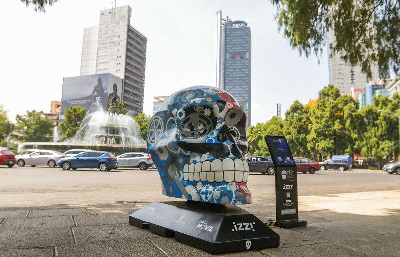 Calavera monumental en Paseo de la Reforma