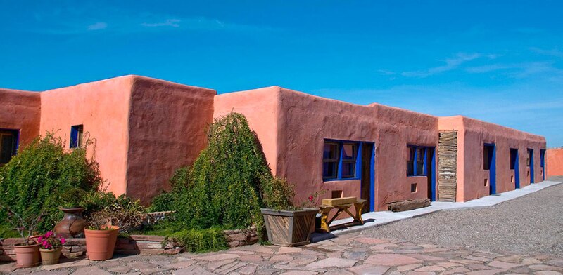 Hotel de adobe en Nuevo México