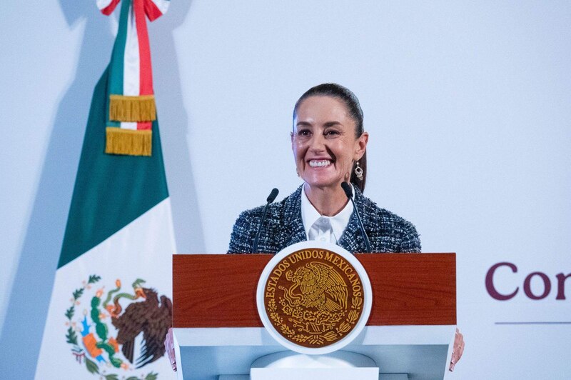 Claudia Sheinbaum en Palacio nacional