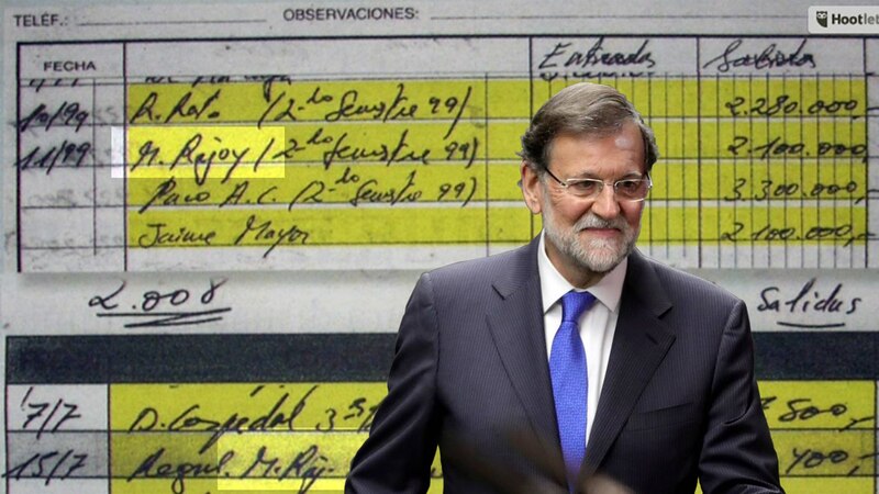El extesorero del PP Luis Bárcenas apunta a Rajoy en la libreta de los sobresueldos