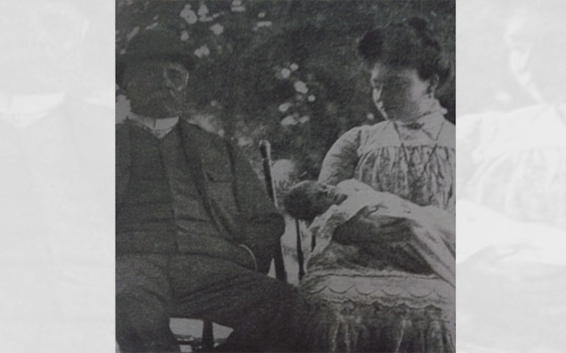 Retrato de Emilia Pardo Bazán y Benito Pérez Galdós