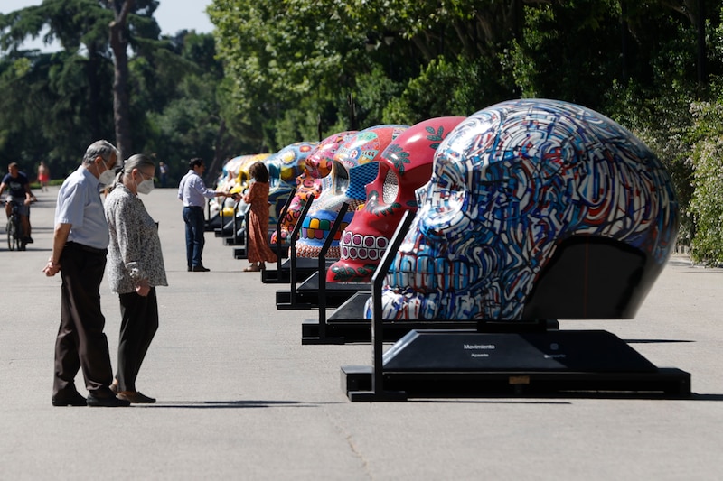 Calaveras gigantes en Madrid