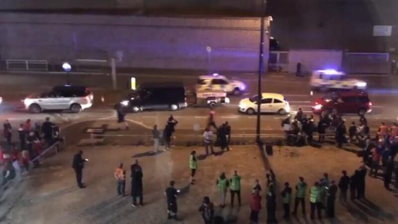 Accidente de tráfico en la ciudad