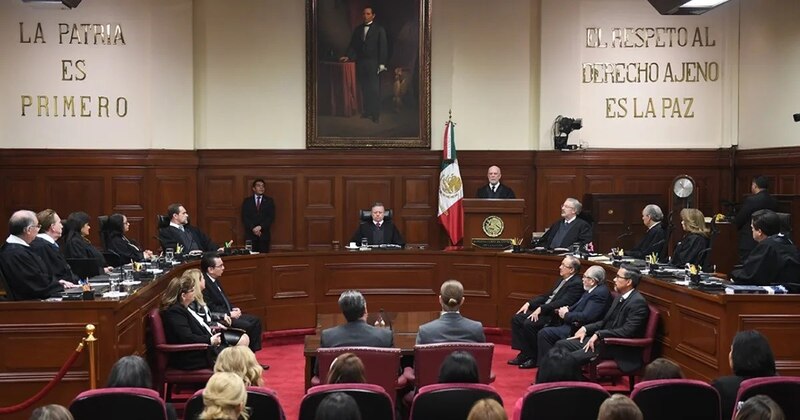 Ministros de la Suprema Corte de Justicia de la Nación en sesión