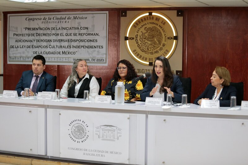 Title: Presentación de la Iniciativa con Proyecto de Decreto por el que se adicionan y derogan diversas disposiciones de la Ley de Espacios Culturales Independientes de la Ciudad de México