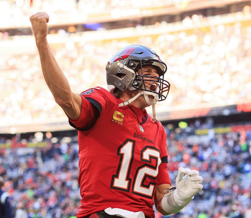 Tom Brady celebra la victoria del Super Bowl