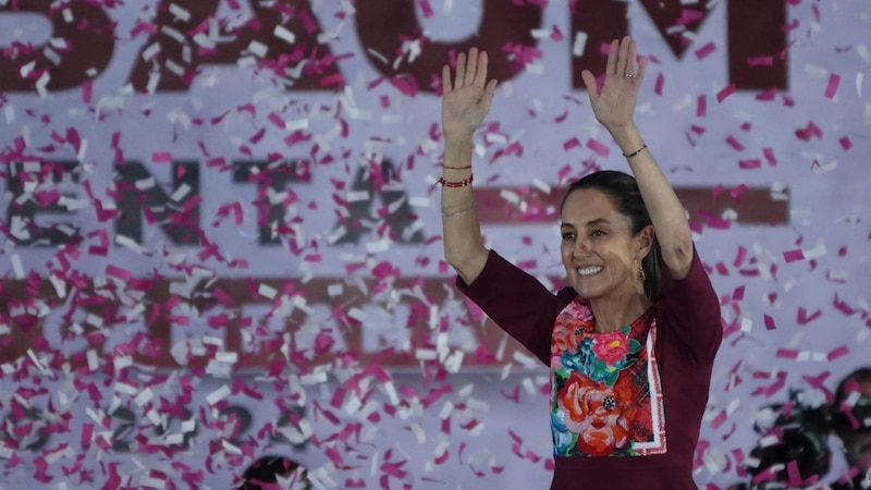¡Victoria! La candidata celebra su triunfo en las elecciones