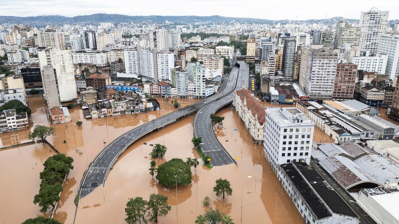 Inundación en una ciudad