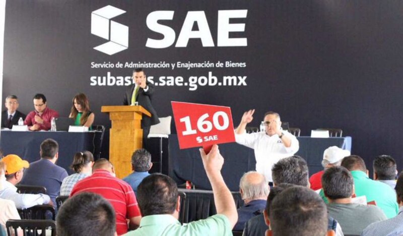 Subasta de bienes del SAE