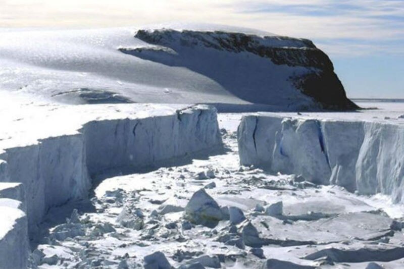 Glaciar en la Antártida