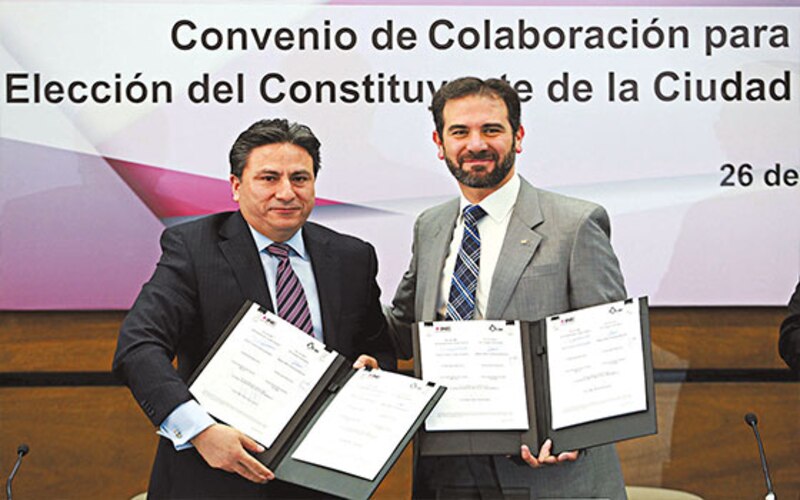 Convenio de colaboración para elección del constituyente de la Ciudad