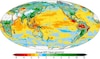 Aumento global de la fotosíntesis en tierra mientras cae en los océanos