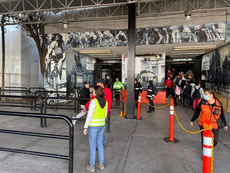 Estación del metro Hidalgo en la Ciudad de México