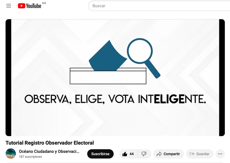 Tutorial Registro Observador Electoral