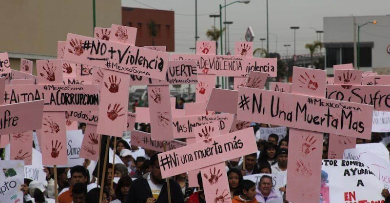 Marcha contra la violencia de género en México