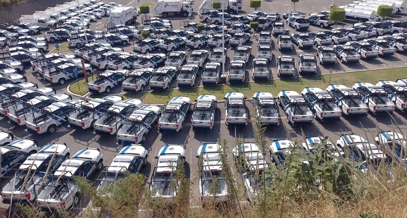 Entrega de patrullas a la policía municipal