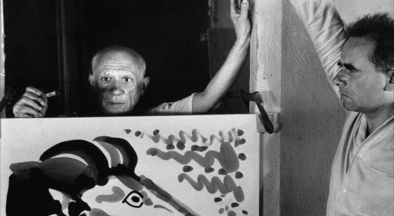 Picasso pintando