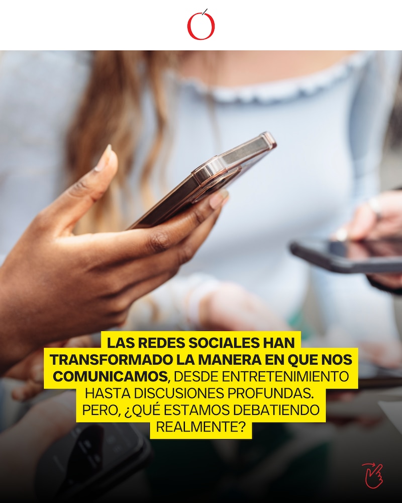 Composición fotográfica sobre redes sociales