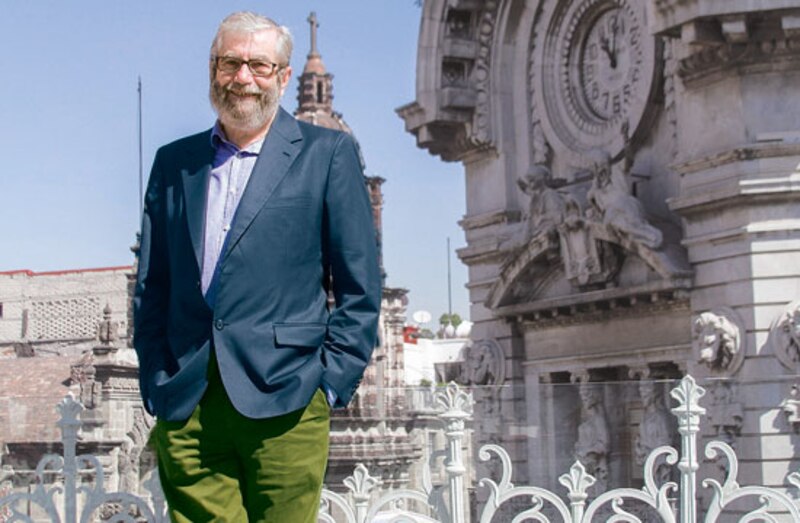 El escritor Juan Villoro en la Ciudad de México