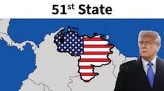 Trump vacila con mapa de Venezuela y lo señala como estado 51 de EU