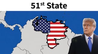 Trump vacila con mapa de Venezuela y lo señala como estado 51 de EU    