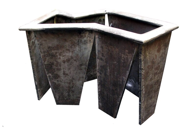 Pieza de metal oxidada