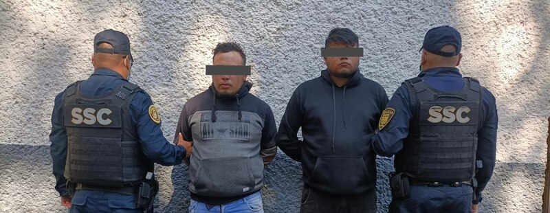 Detienen a cuatro presuntos delincuentes en la Ciudad de México