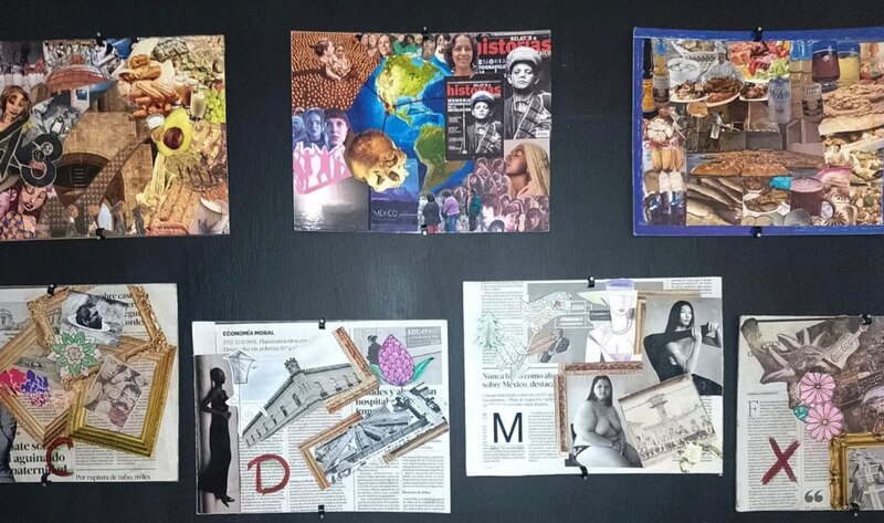 Expresiones artísticas con recortes de revistas