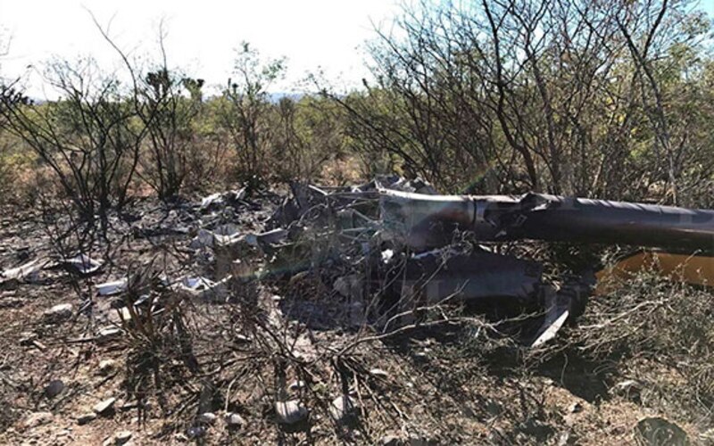 Accidente de helicóptero deja varios heridos