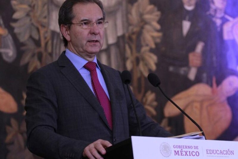 El Secretario de Educación Pública, Esteban Moctezuma Barragán, durante un evento en la Ciudad de México.