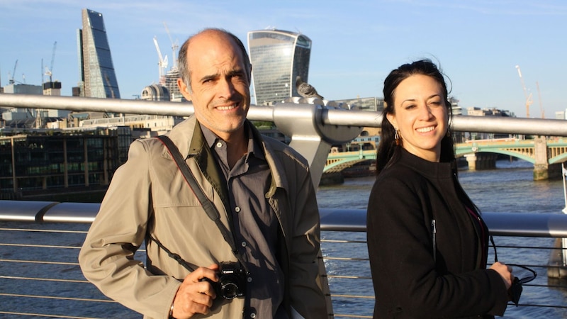 Pareja de turistas en Londres