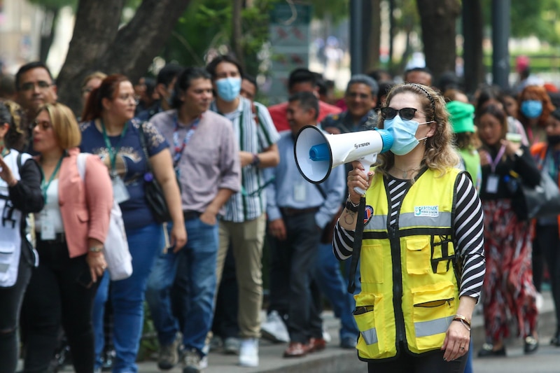 Protesta contra el gobierno en la Ciudad de México